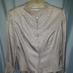 Papell 2 piece jacket and skirt